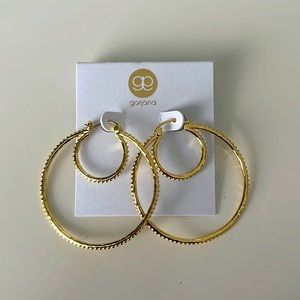 Gorjana Double Gold Hoop Earrings